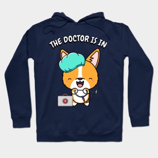 Cute orange dog is a doctor Hoodie